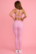 Chic Soft Active Mid-Rise Leggings in Dusty Pink
