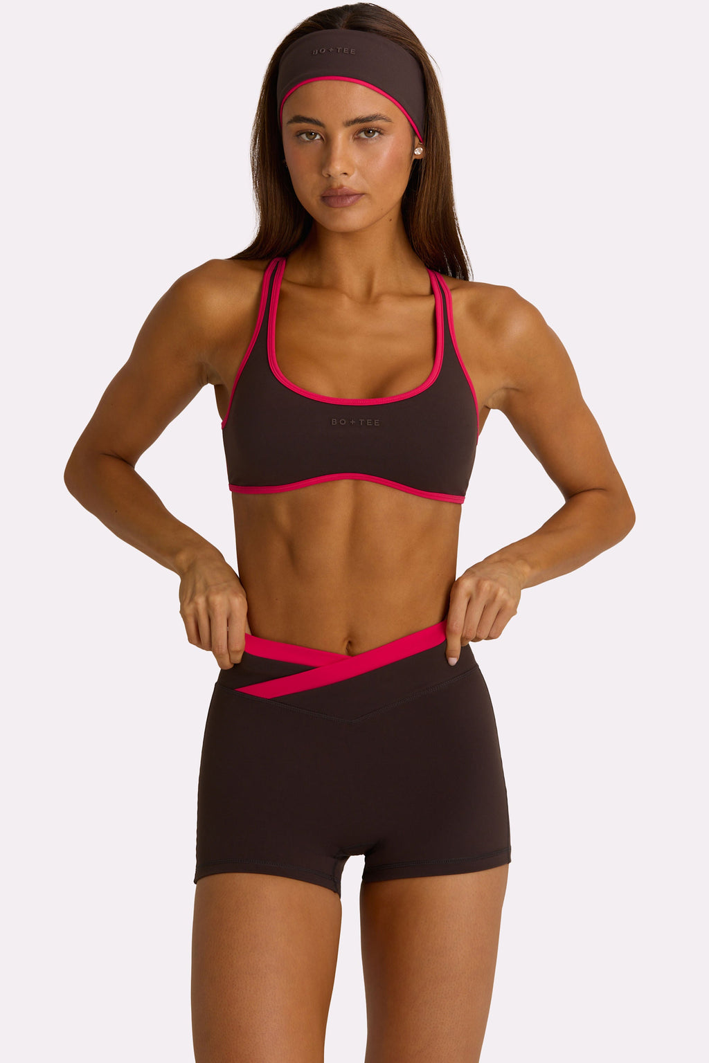 Chic Soft Active Sports Bra in Truffle