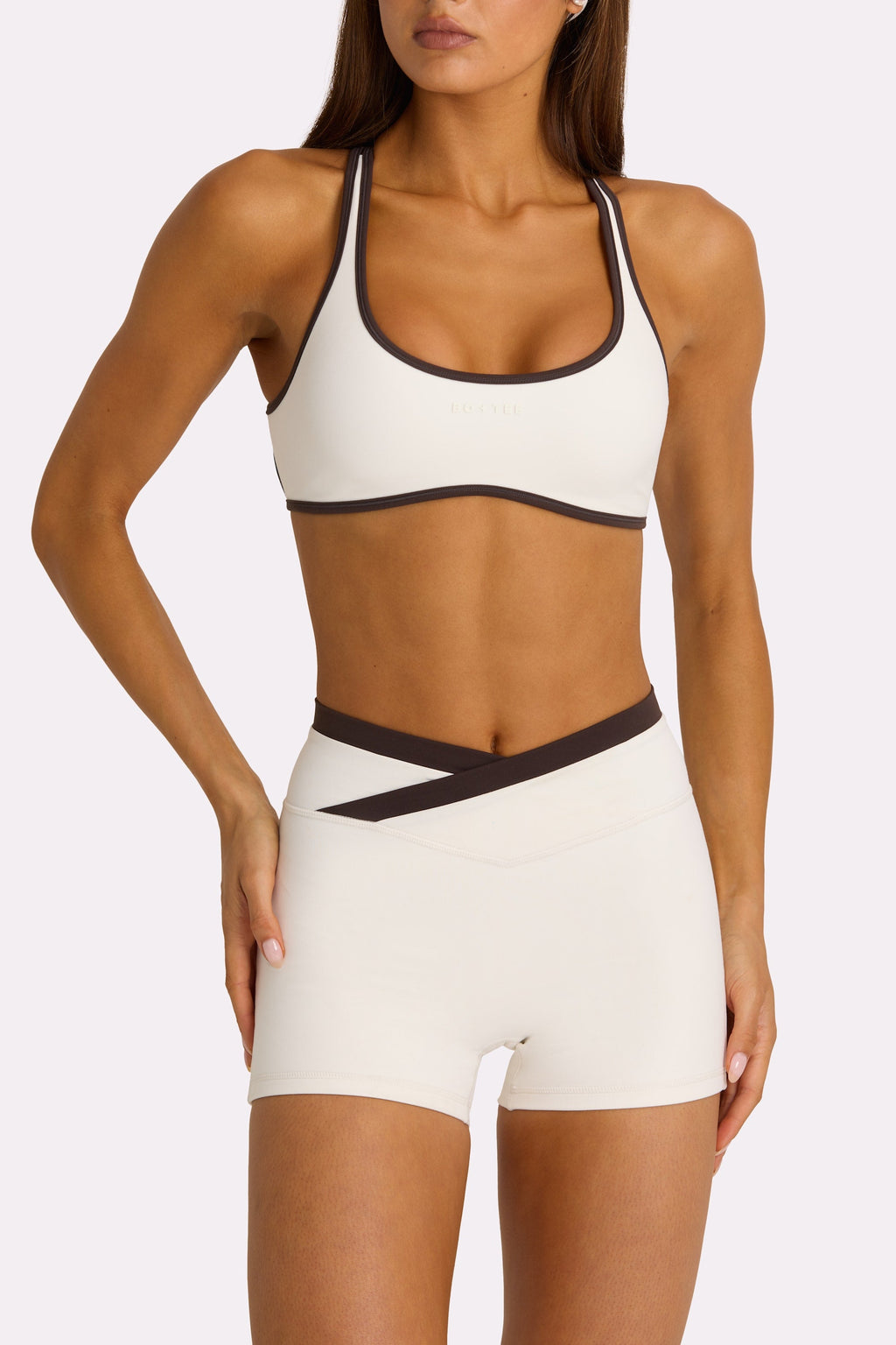 Chic Soft Active Sports Bra in Coconut