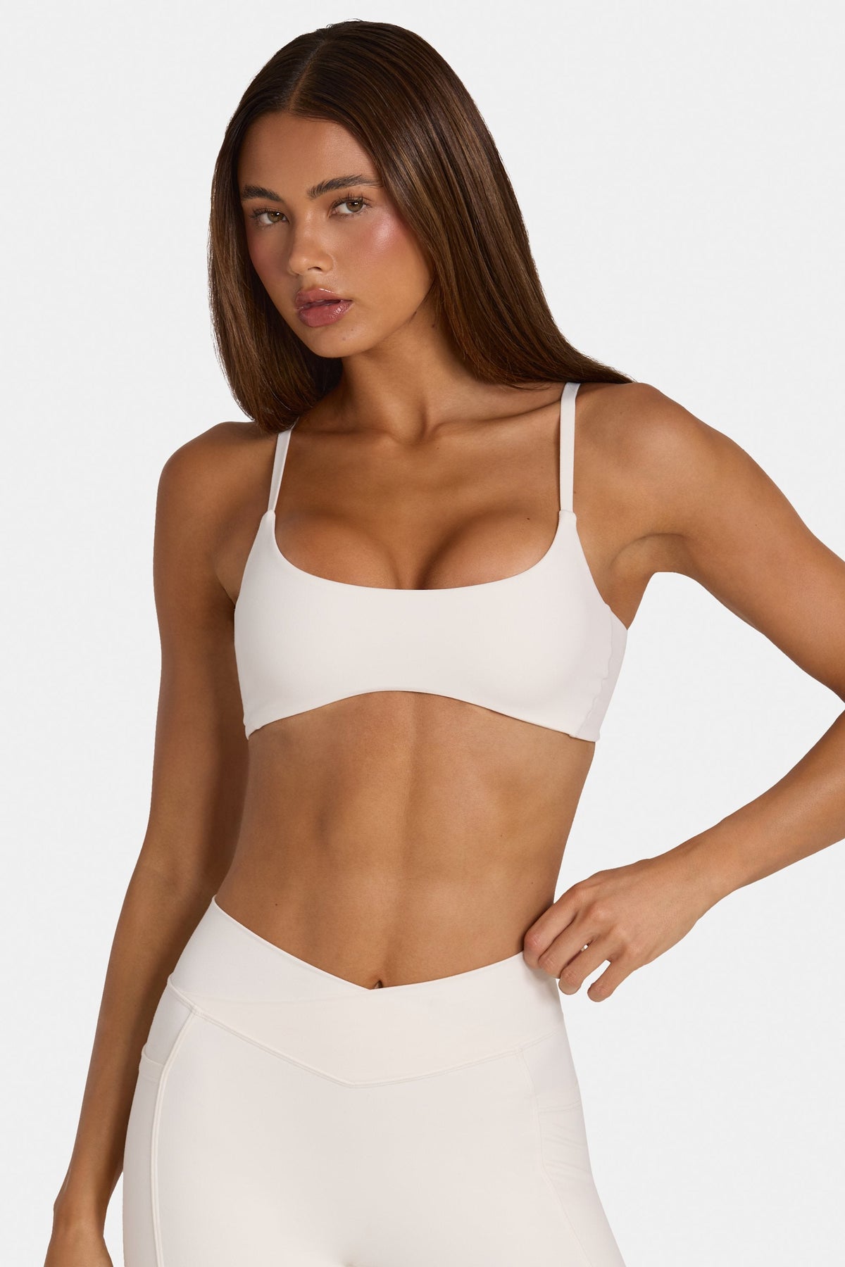 Chic Soft Active Low-Impact Sports Bra in Coconut