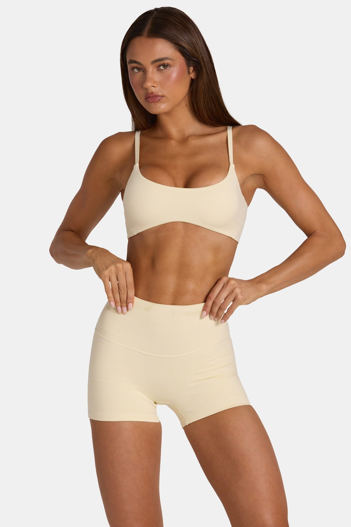 Chic Soft Active Low-Impact Sports Bra in Lemon Marl