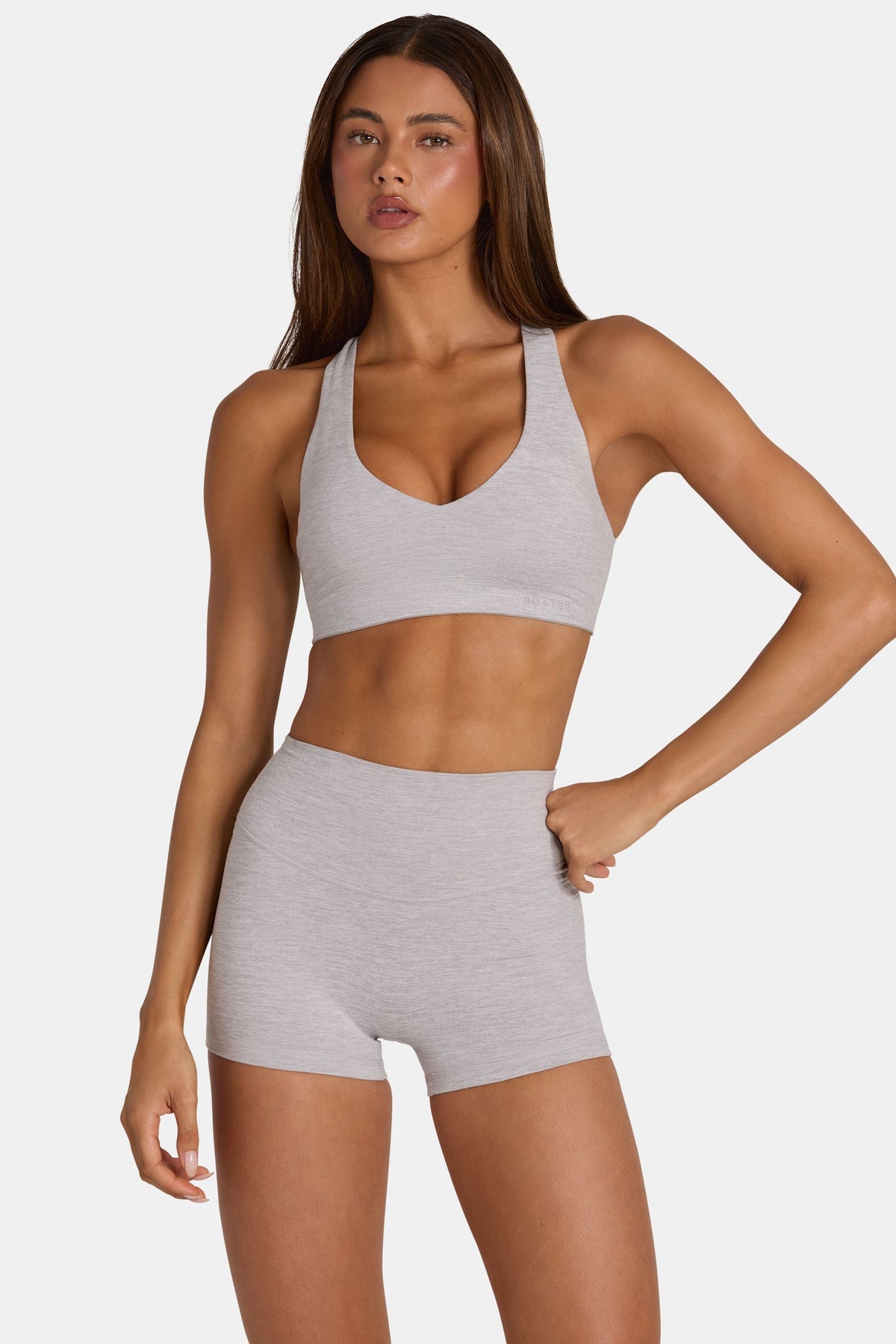 Chic Soft Active Low-Impact Sports Bra in Grey