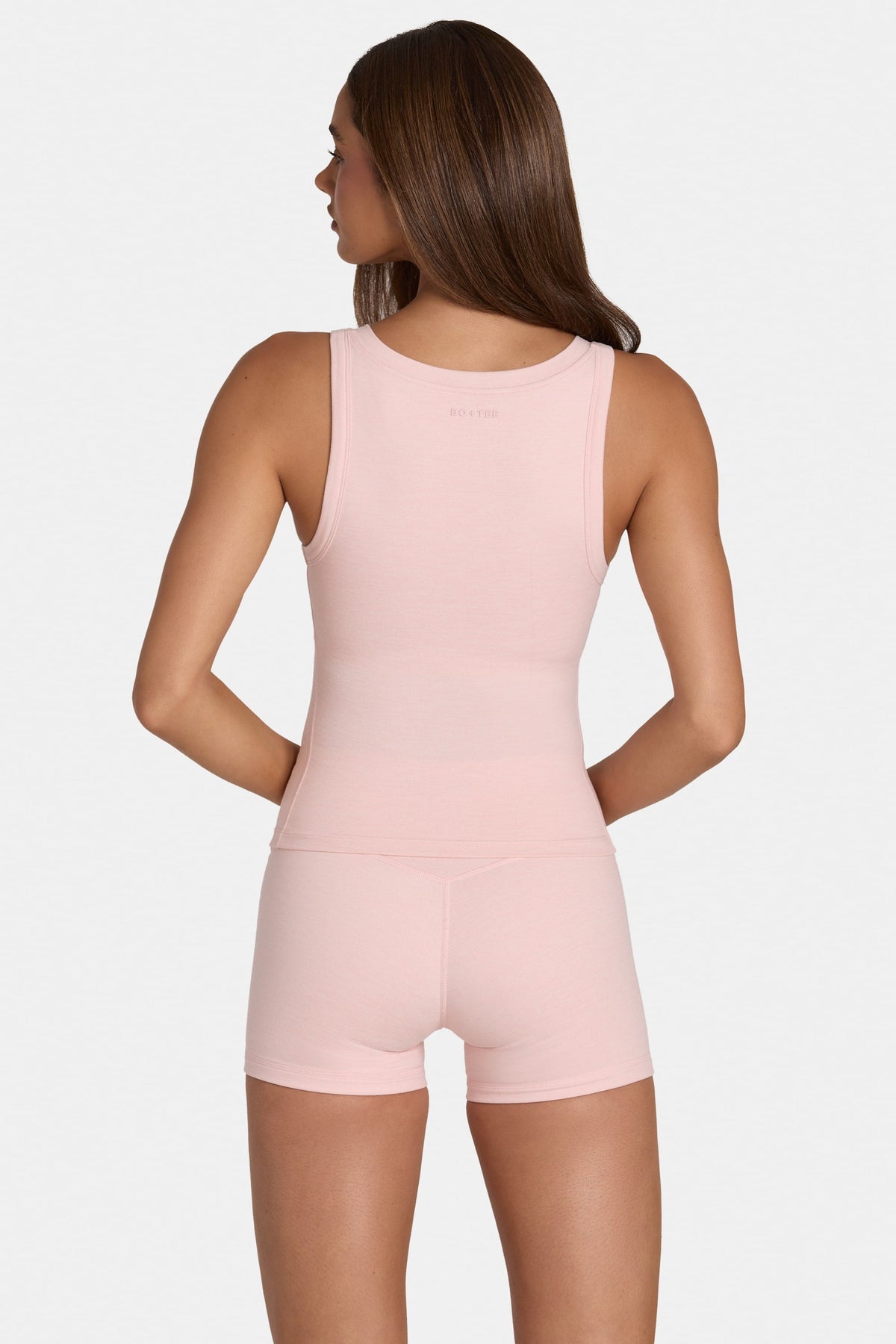 Chic Soft Active Tank Top in Blush Marl