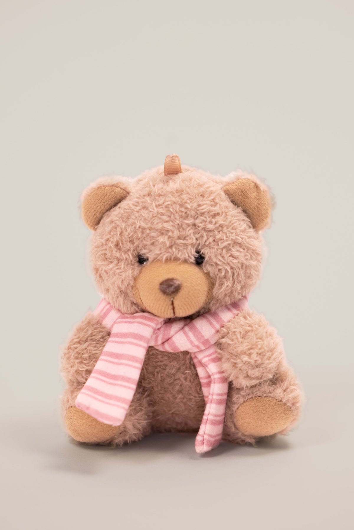 Chic Teddy Keychain in Berry Stripe