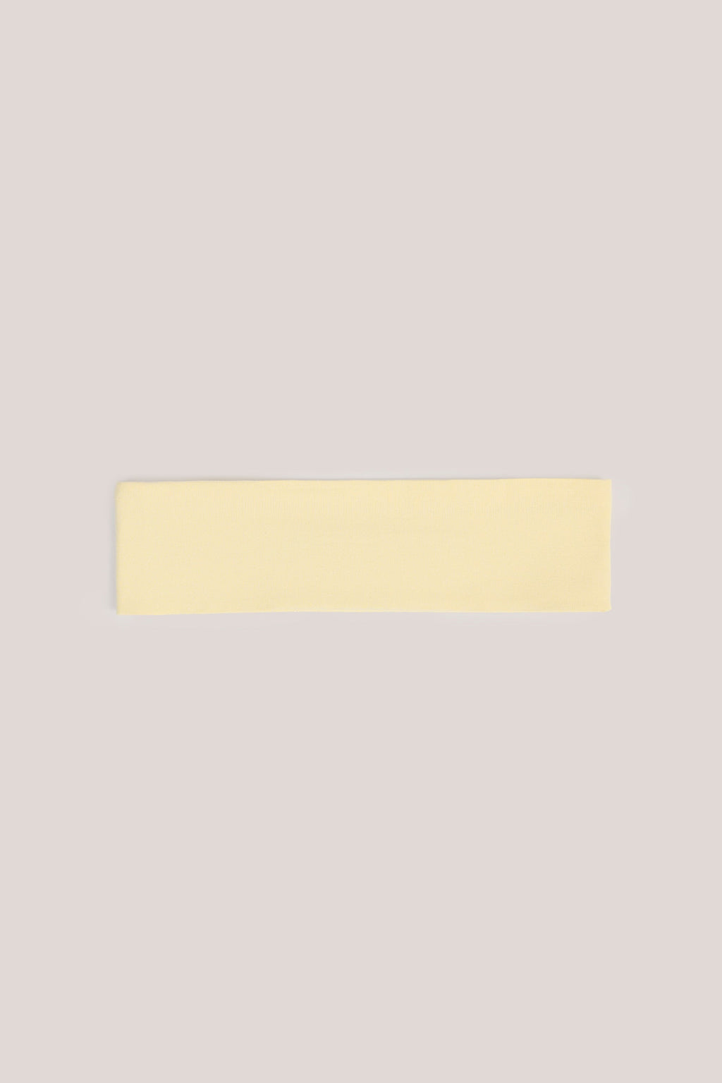 Chic Modal Ribbed Headband in Buttercream Yellow