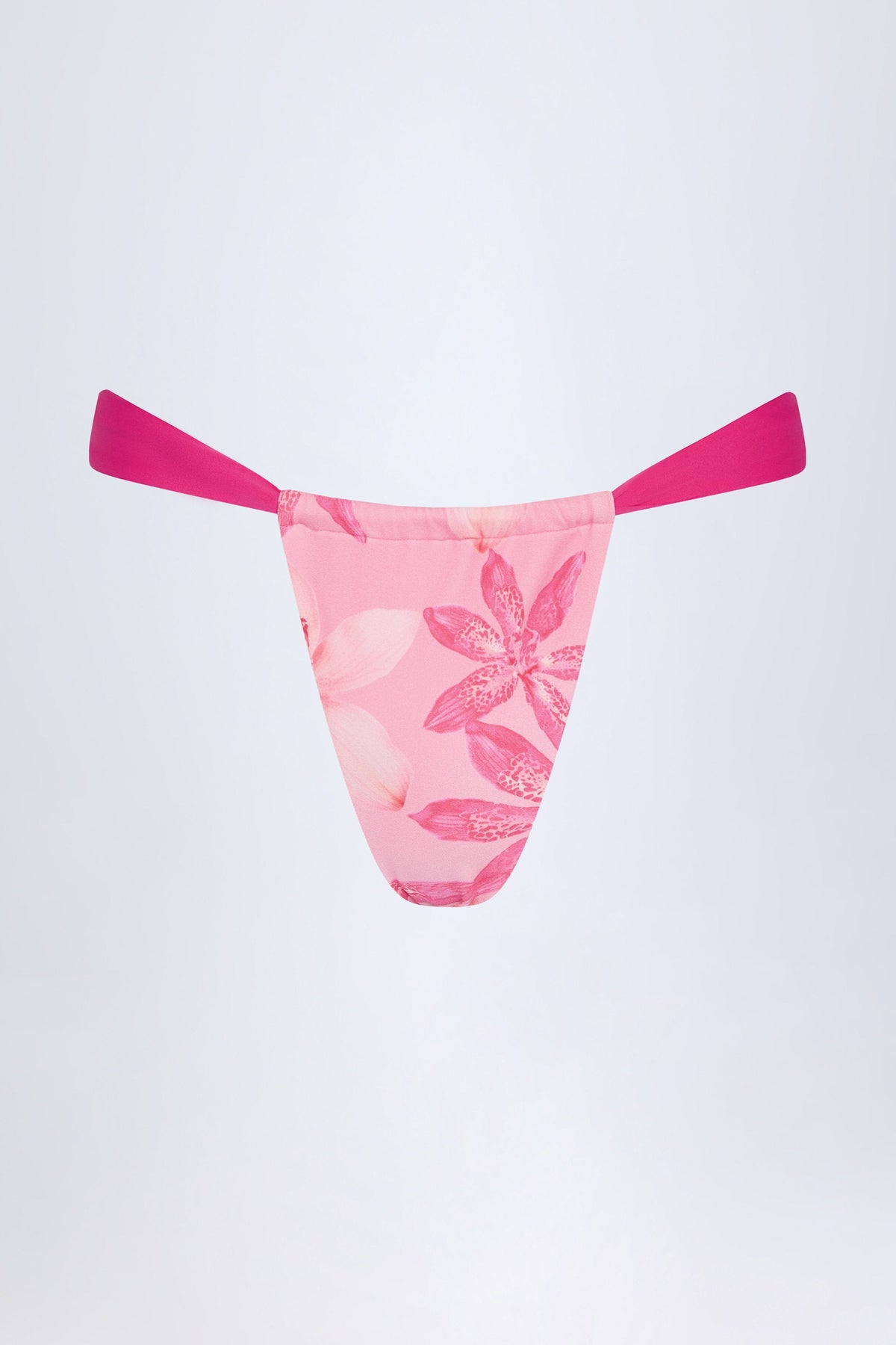 Chic Cheeky Bikini Bottoms in Pink Orchid Print