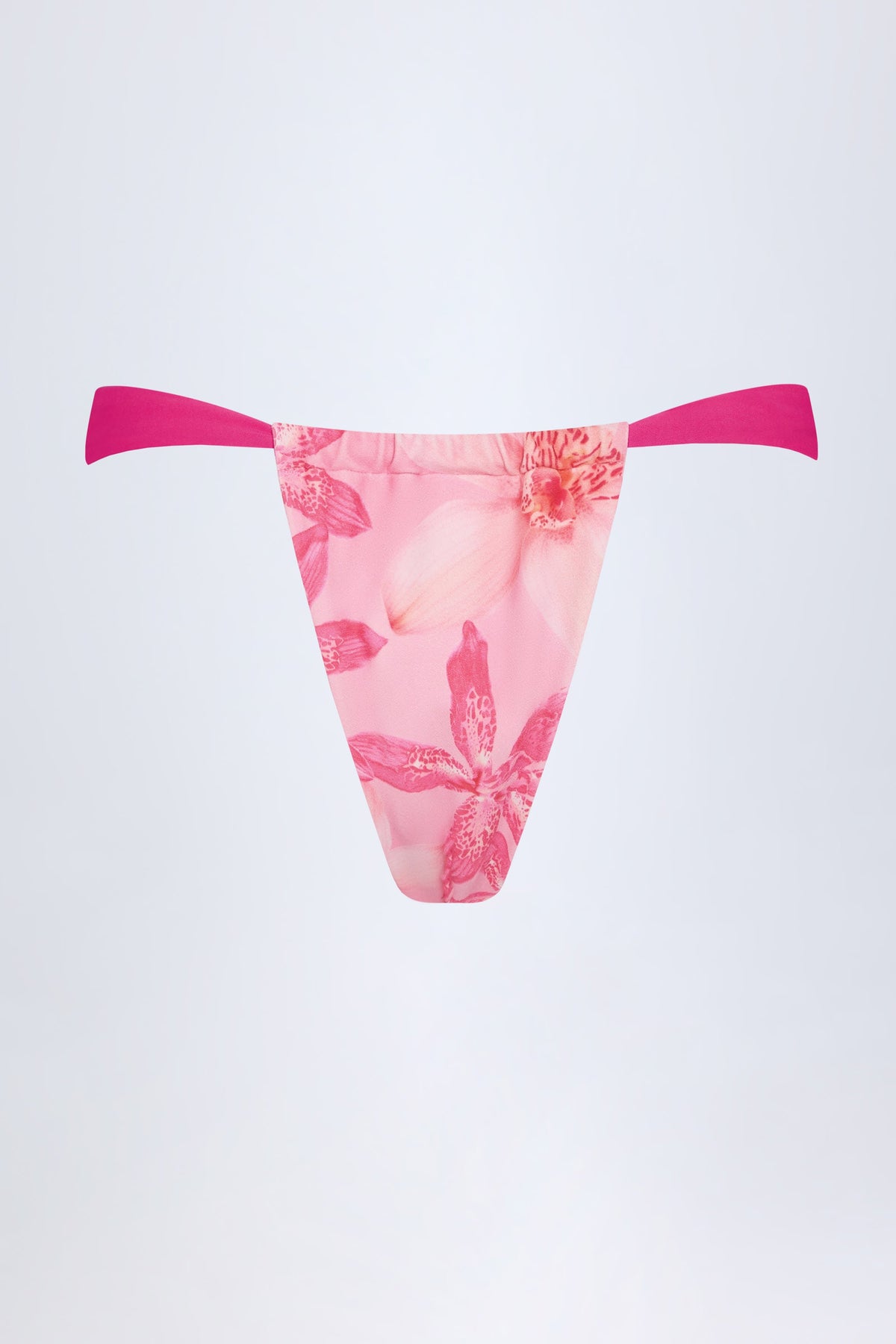 Chic Cheeky Bikini Bottoms in Pink Orchid Print