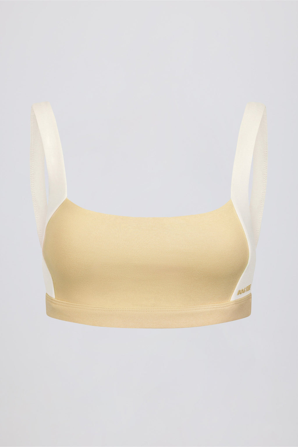 Chic Contrast Sports Bra in Lemon Marl