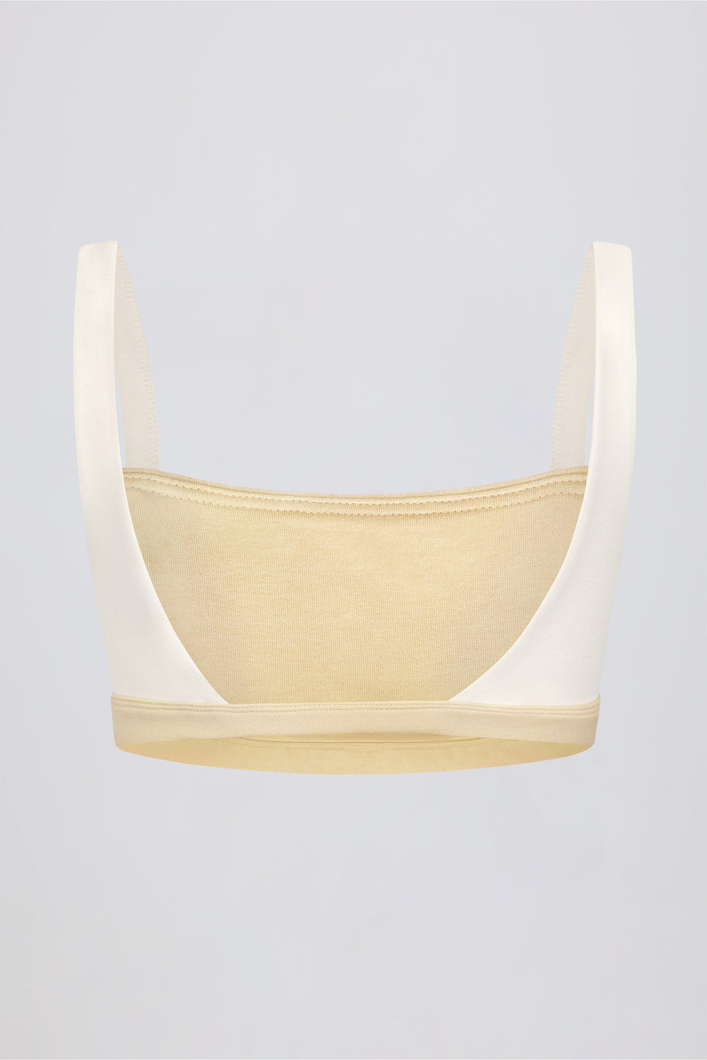 Chic Contrast Sports Bra in Lemon Marl
