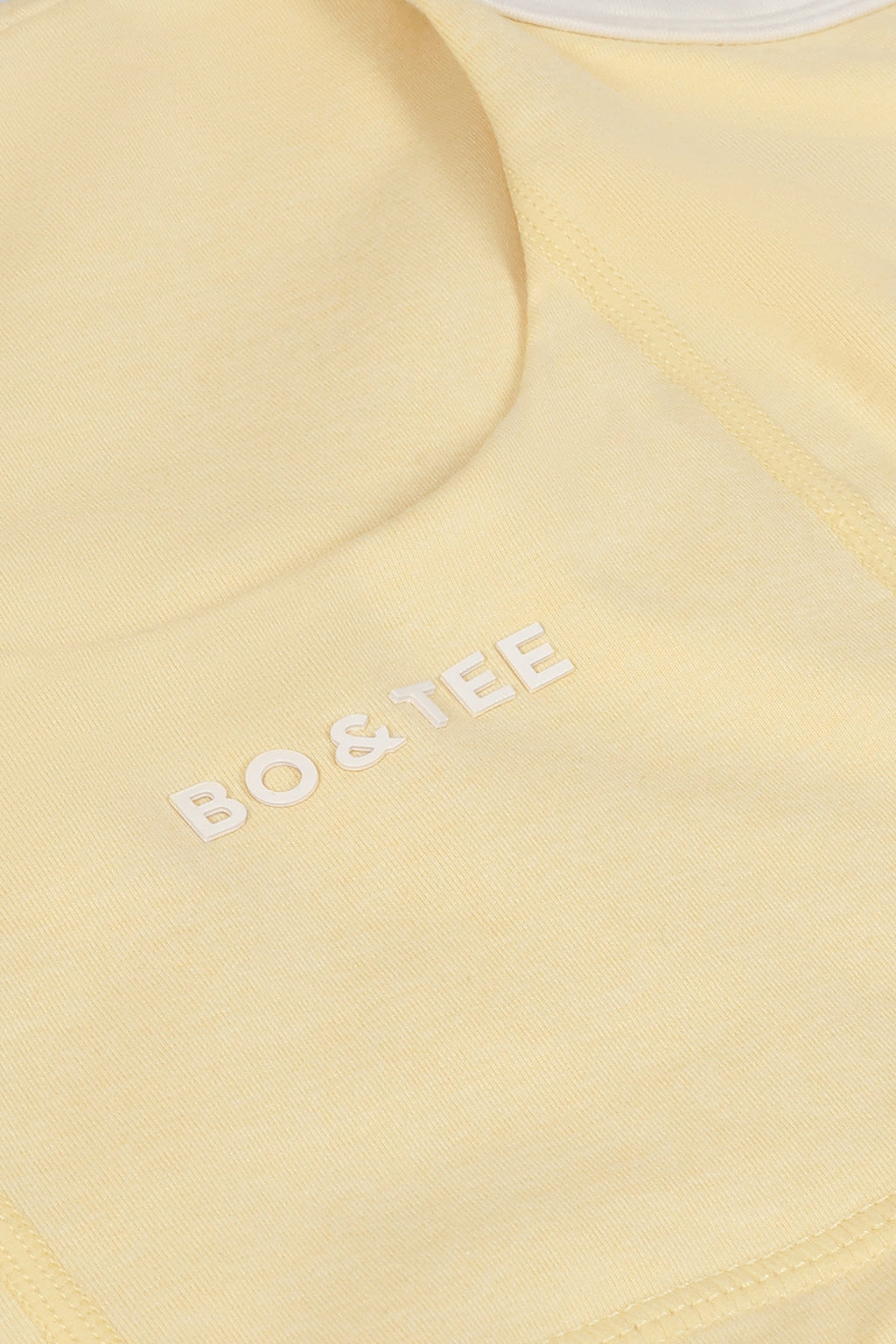 Chic Cropped Tank Top in Lemon Marl