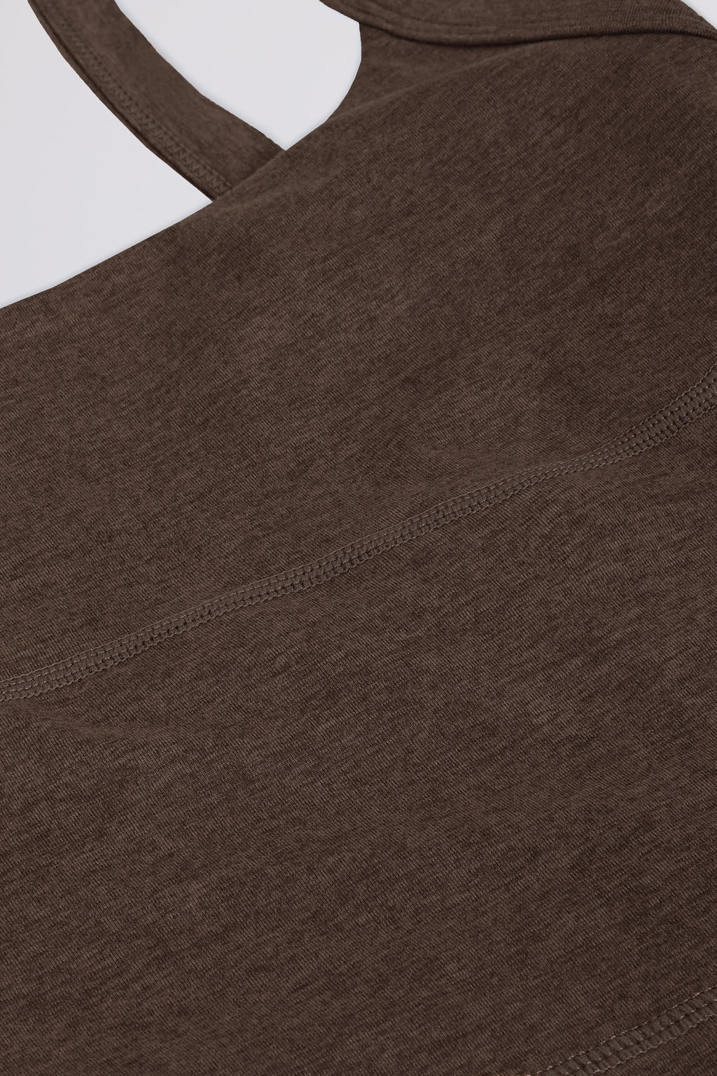 Chic Cropped Tank Top in Pecan Marl
