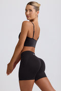 Chic Define Luxe Mini Shorts in Black
