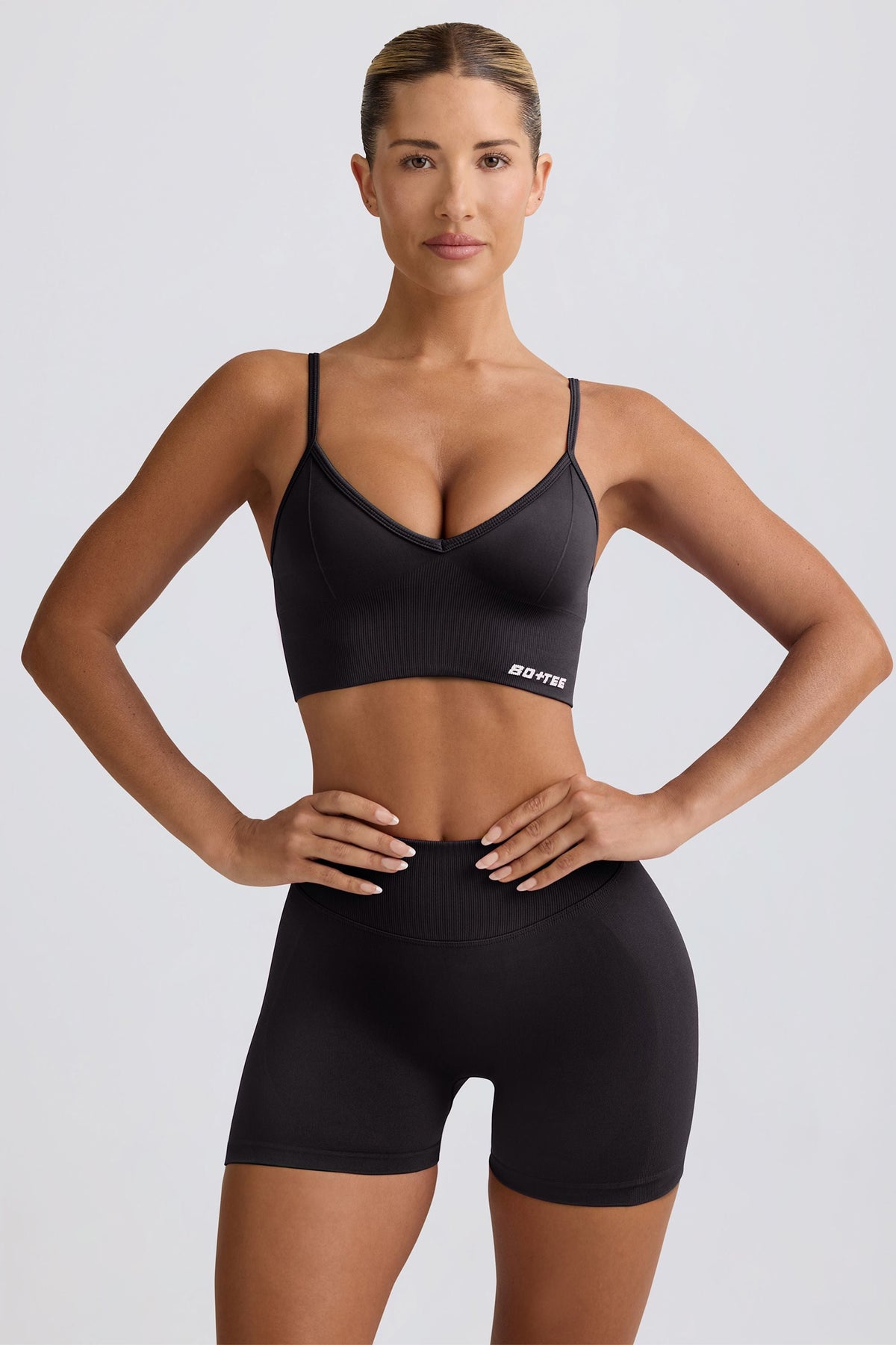 Chic Define Luxe Mini Shorts in Black