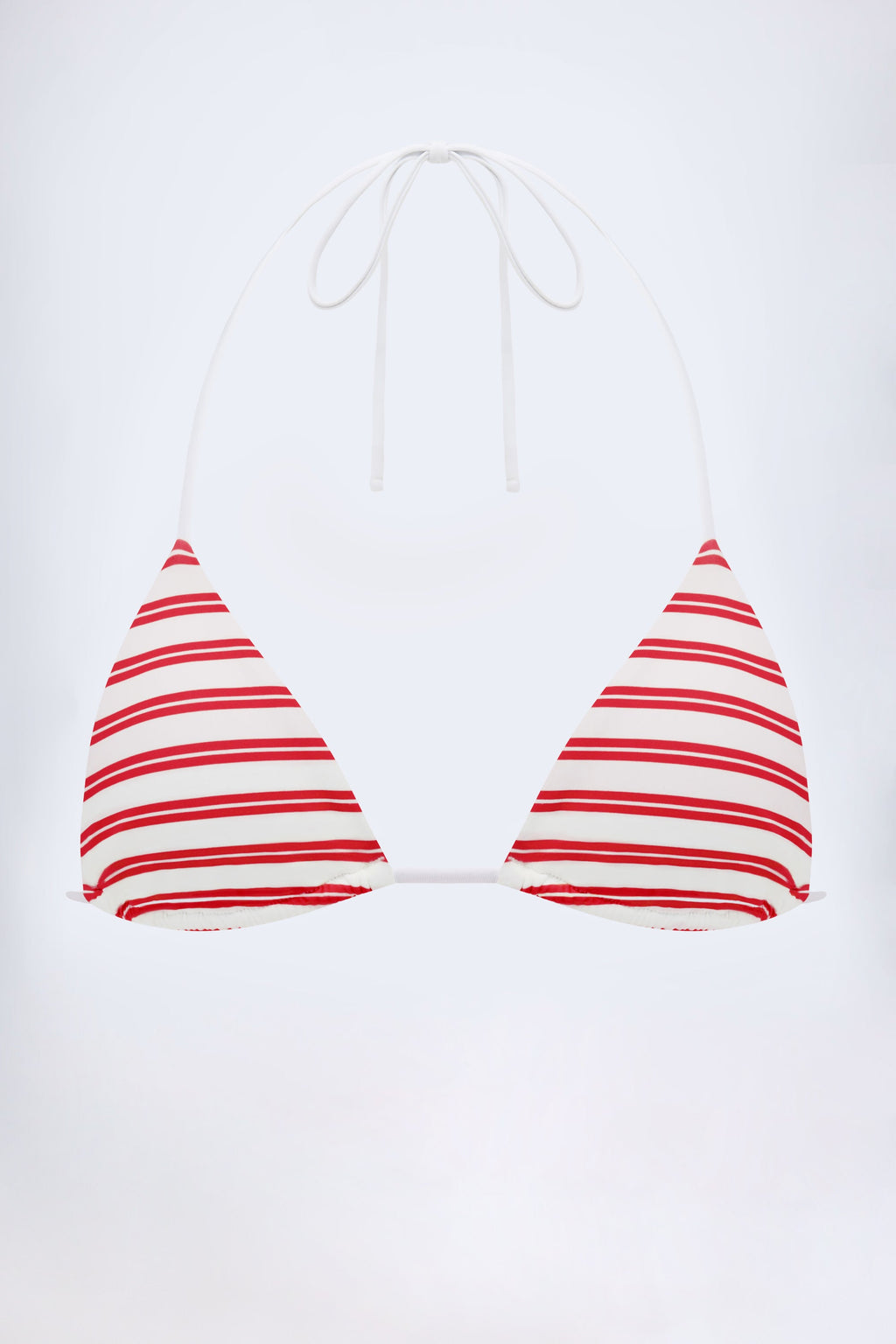 Chic Triangle Bikini Top in Cherry Red