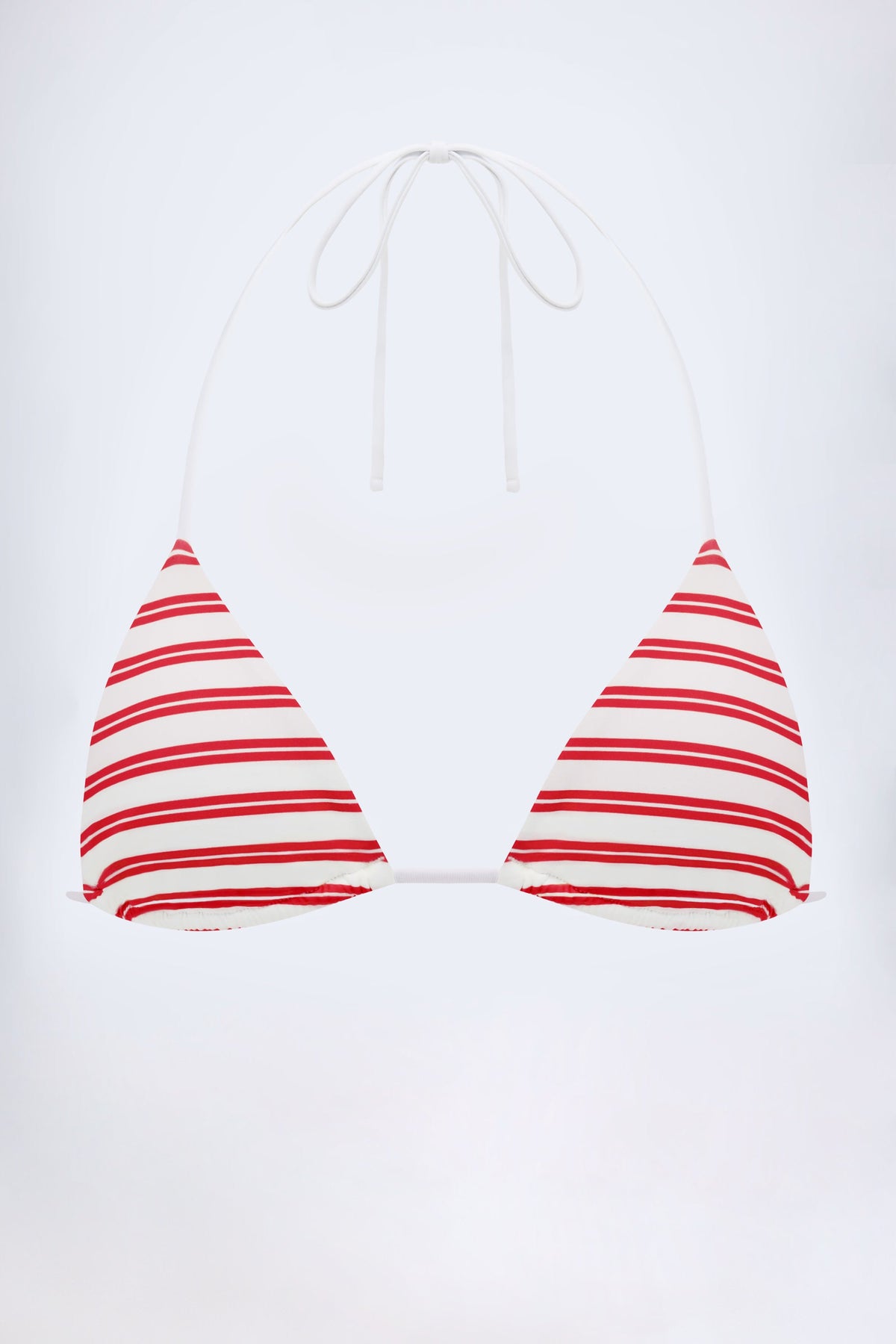 Chic Triangle Bikini Top in Cherry Red