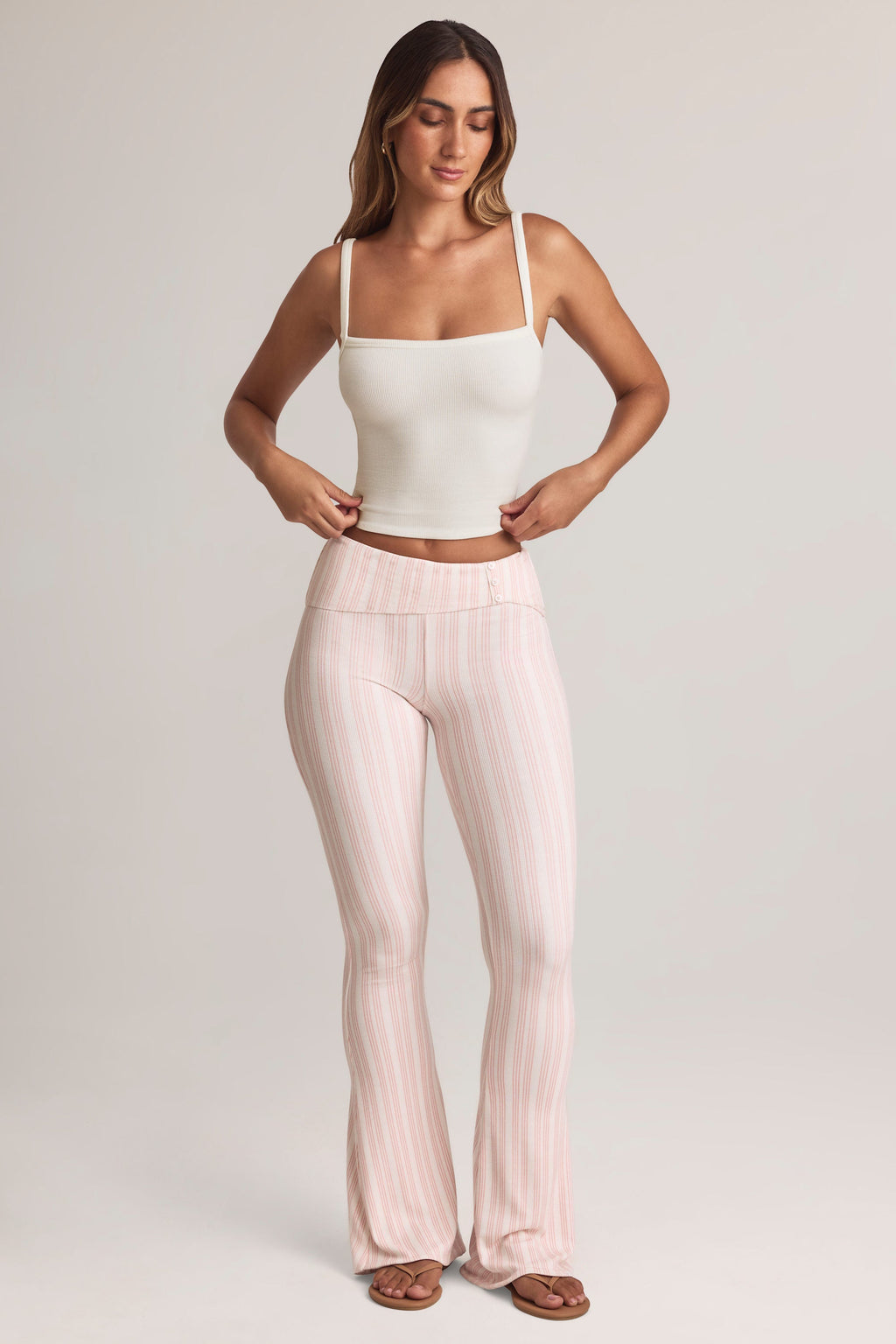Chic Modal Square-Neck Camisole Top in White
