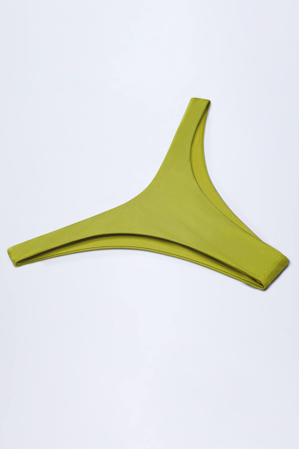 Chic High-Leg Cheeky Bikini Bottoms in Olive Green
