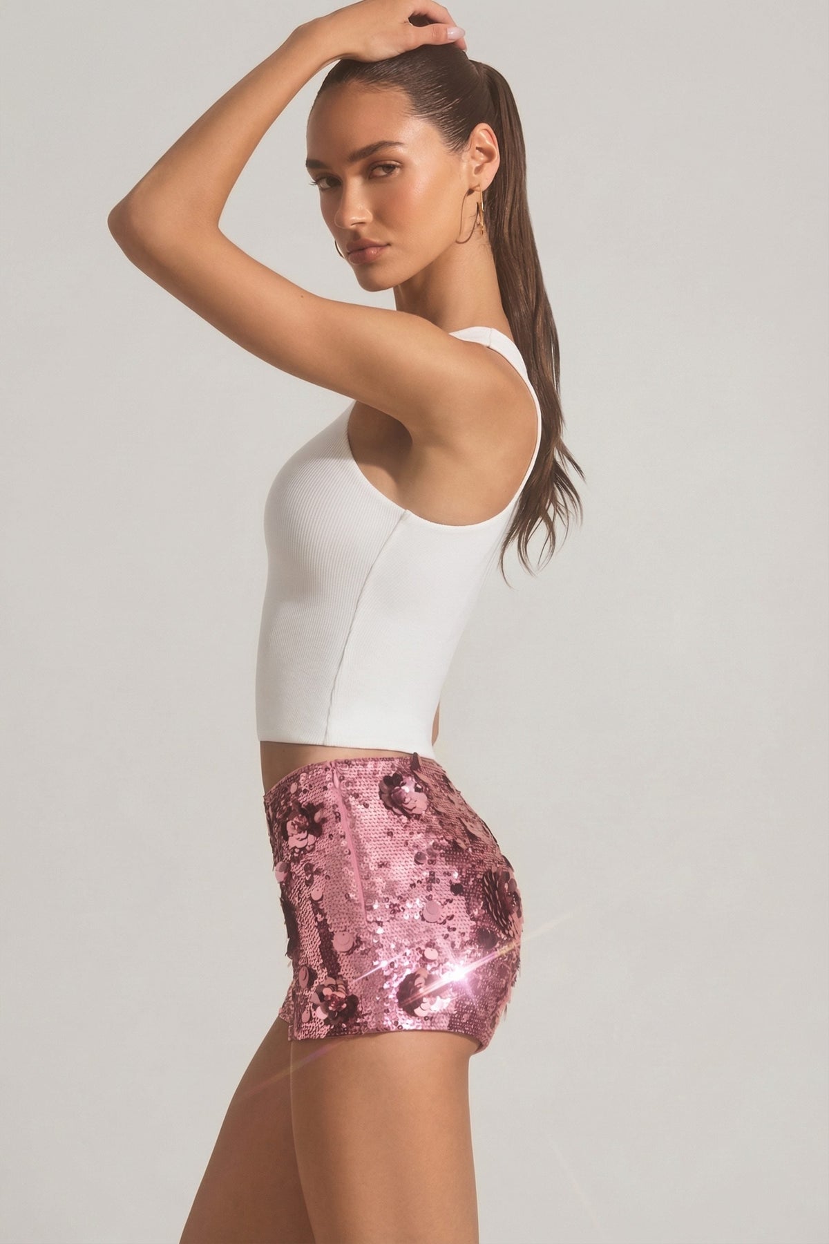 Chic Modal Racerback Tank Top in White