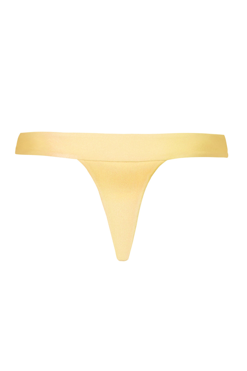 Chic Thong Bikini Bottoms in Lemon