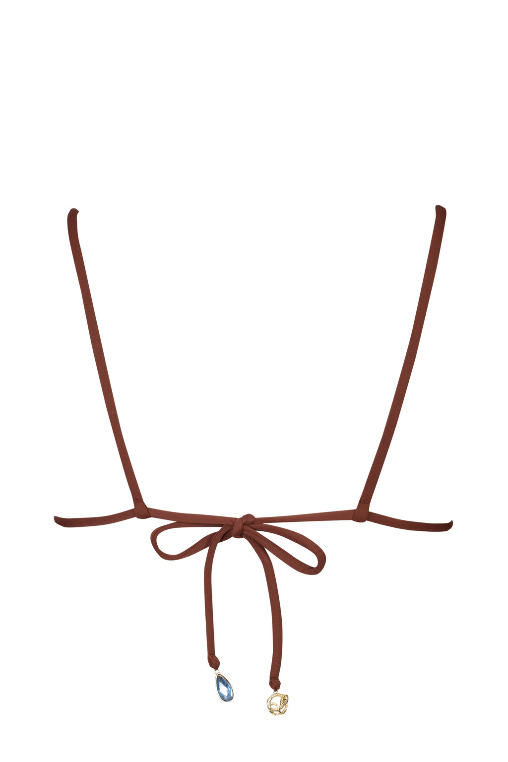 Chic Triangle Bikini Top in Chocolate