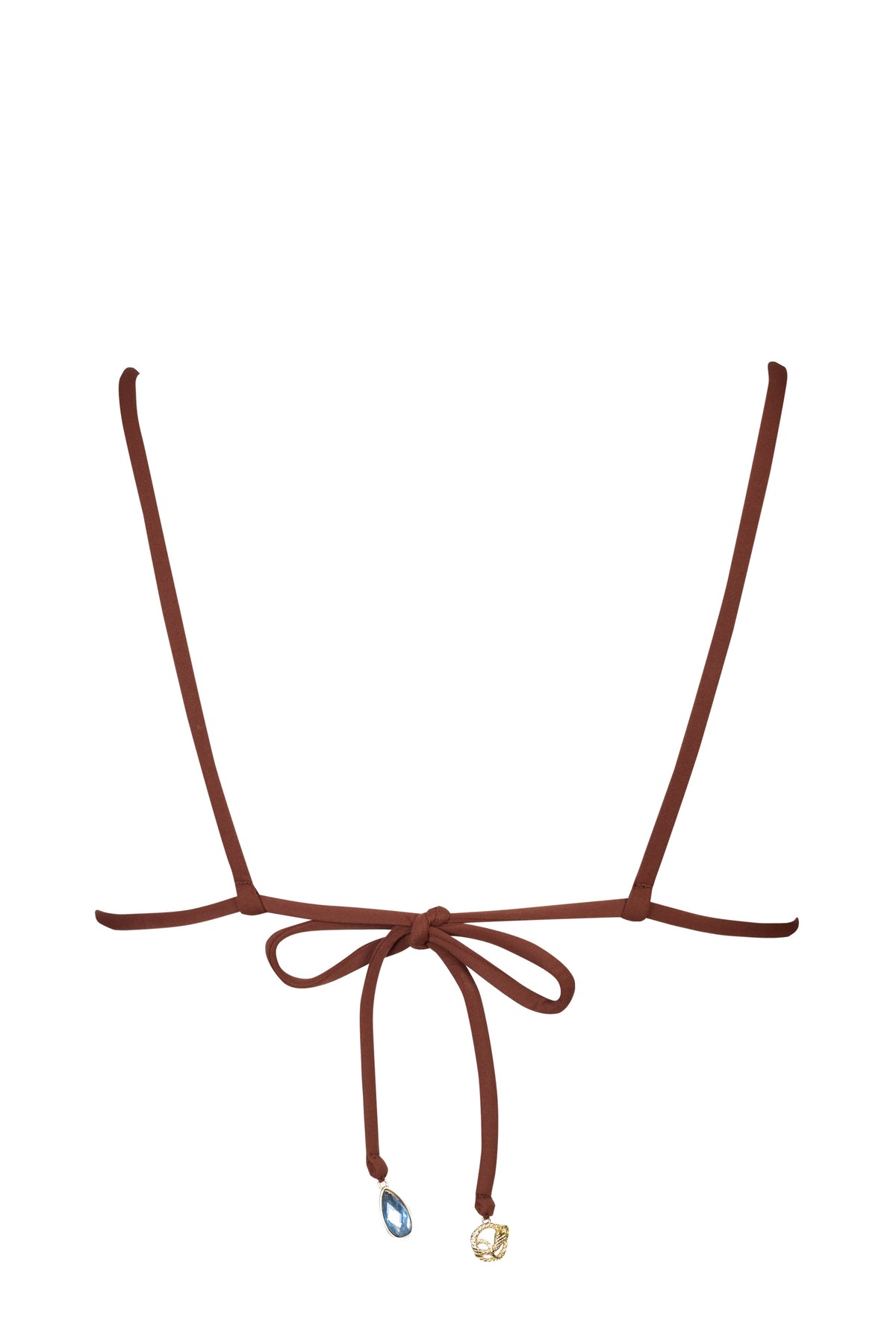 Chic Triangle Bikini Top in Chocolate