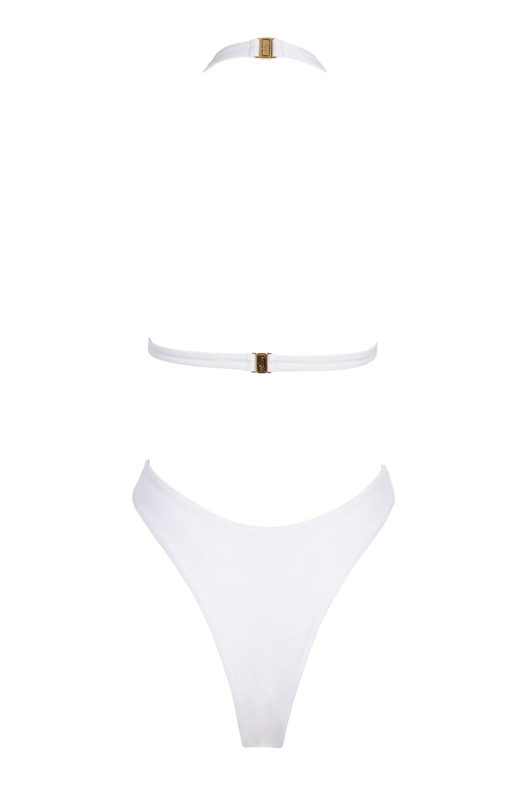 Chic Halterneck Cheeky Swimsuit in Coconut