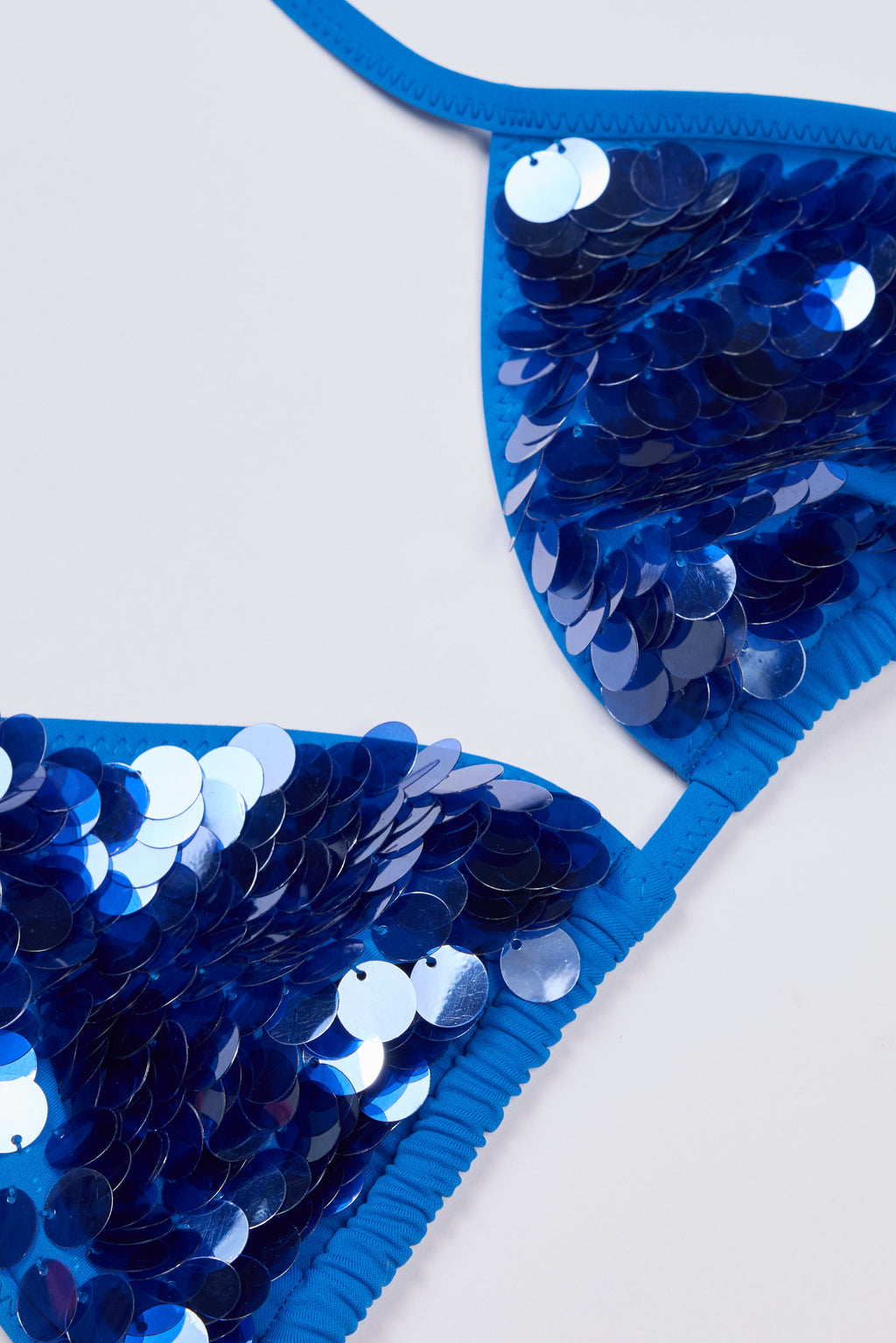 Chic Triangle Bikini Top in Sapphire