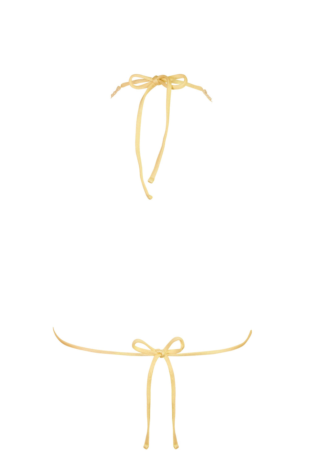 Chic Triangle Bikini Top in Lemon