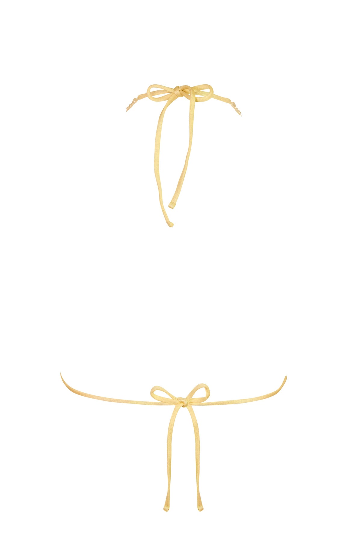 Chic Triangle Bikini Top in Lemon
