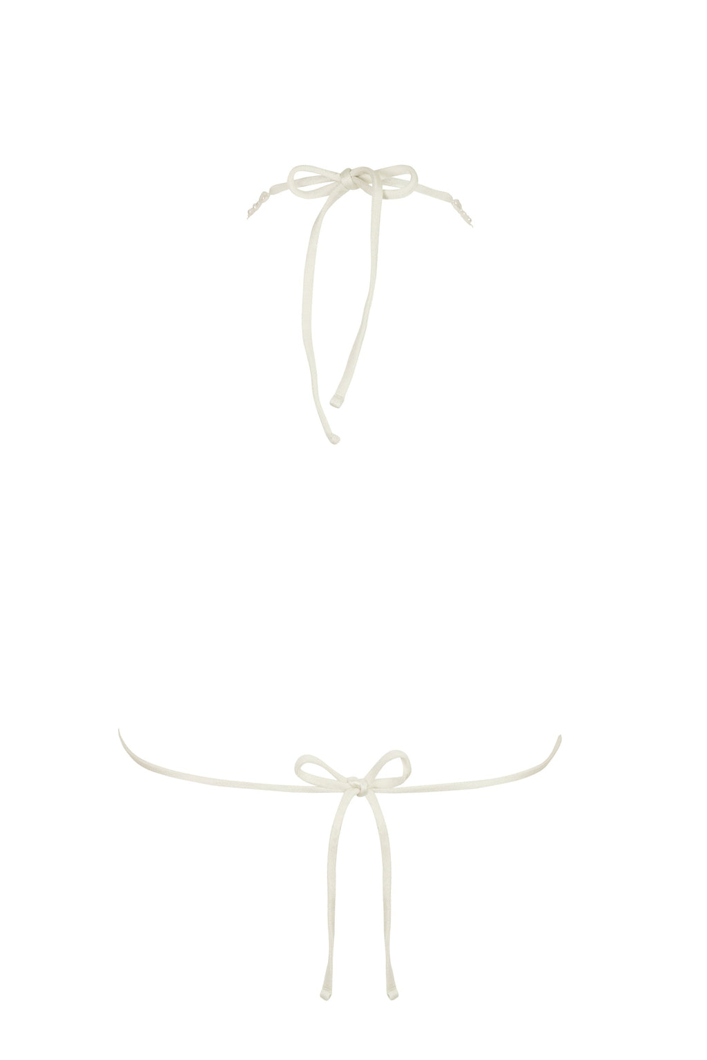 Chic Triangle Bikini Top in Pearl