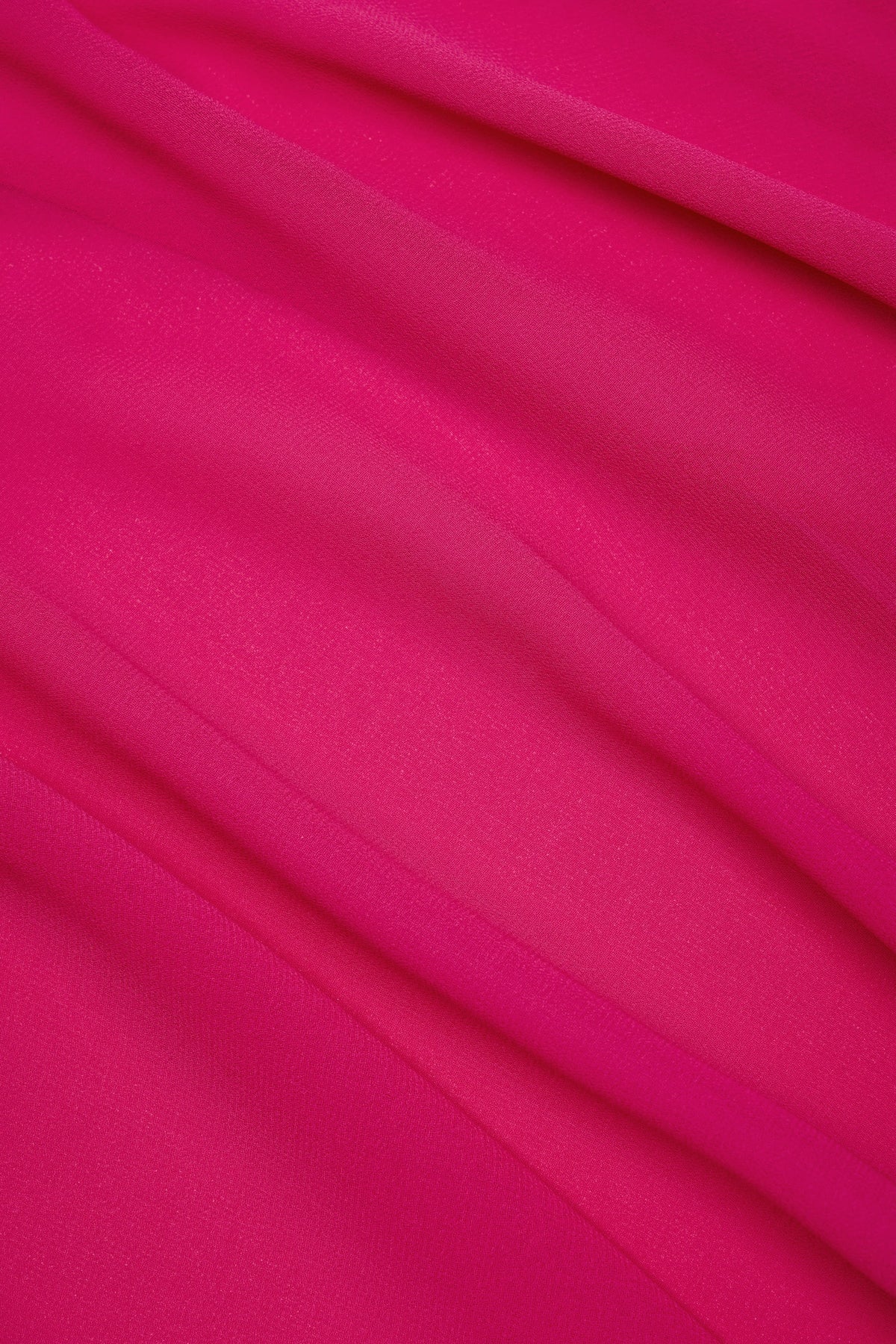 Chic Cowl-Neck Mini Dress in Fuchsia Pink