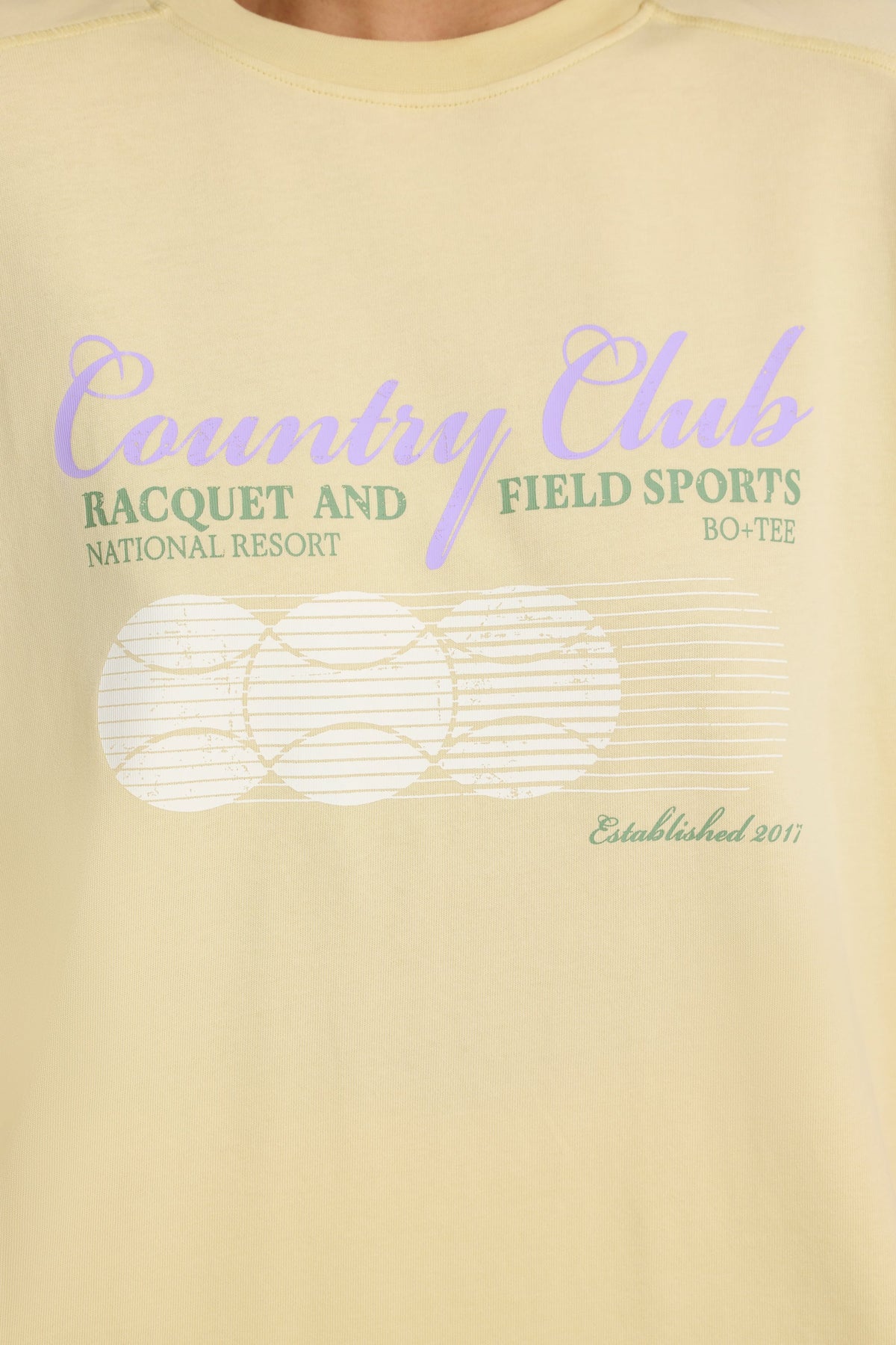 Chic Oversized Graphic T-Shirt in Lemon