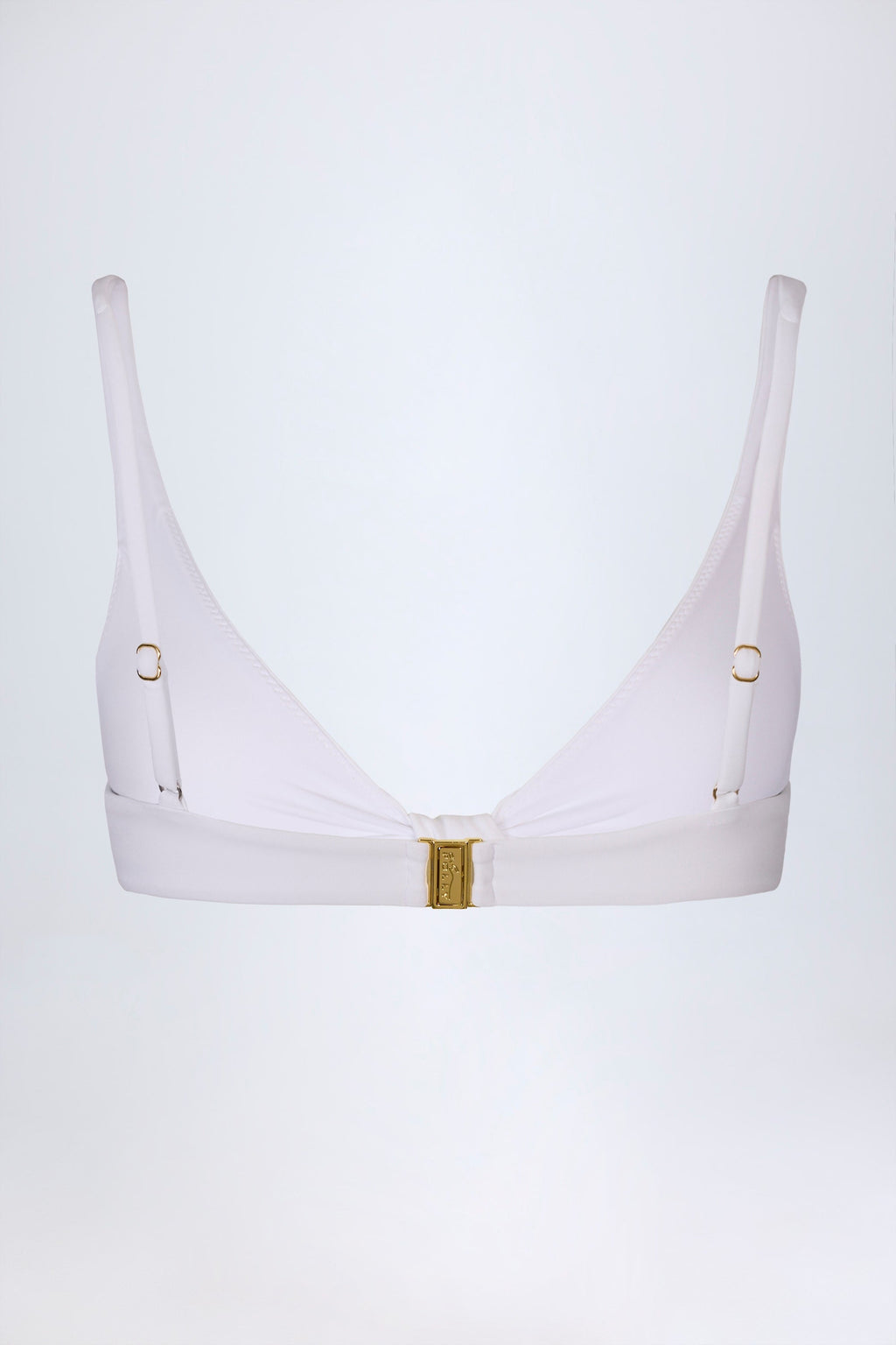 Chic Knot-Detail Bikini Top in White
