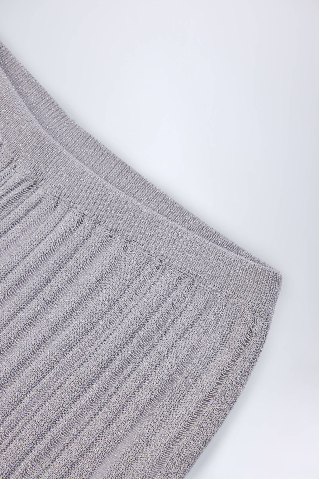 Chic Mid-Rise Flared Trousers in Silver