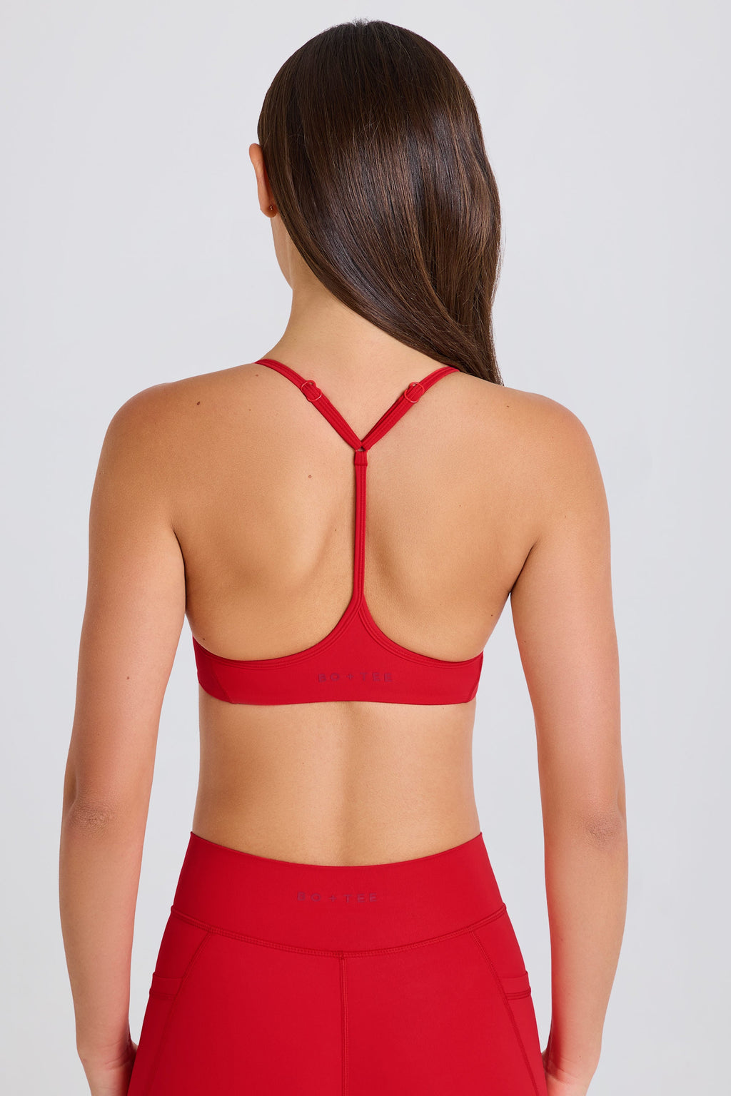 Chic Soft Active Racerback Sports Bra in Strawberry