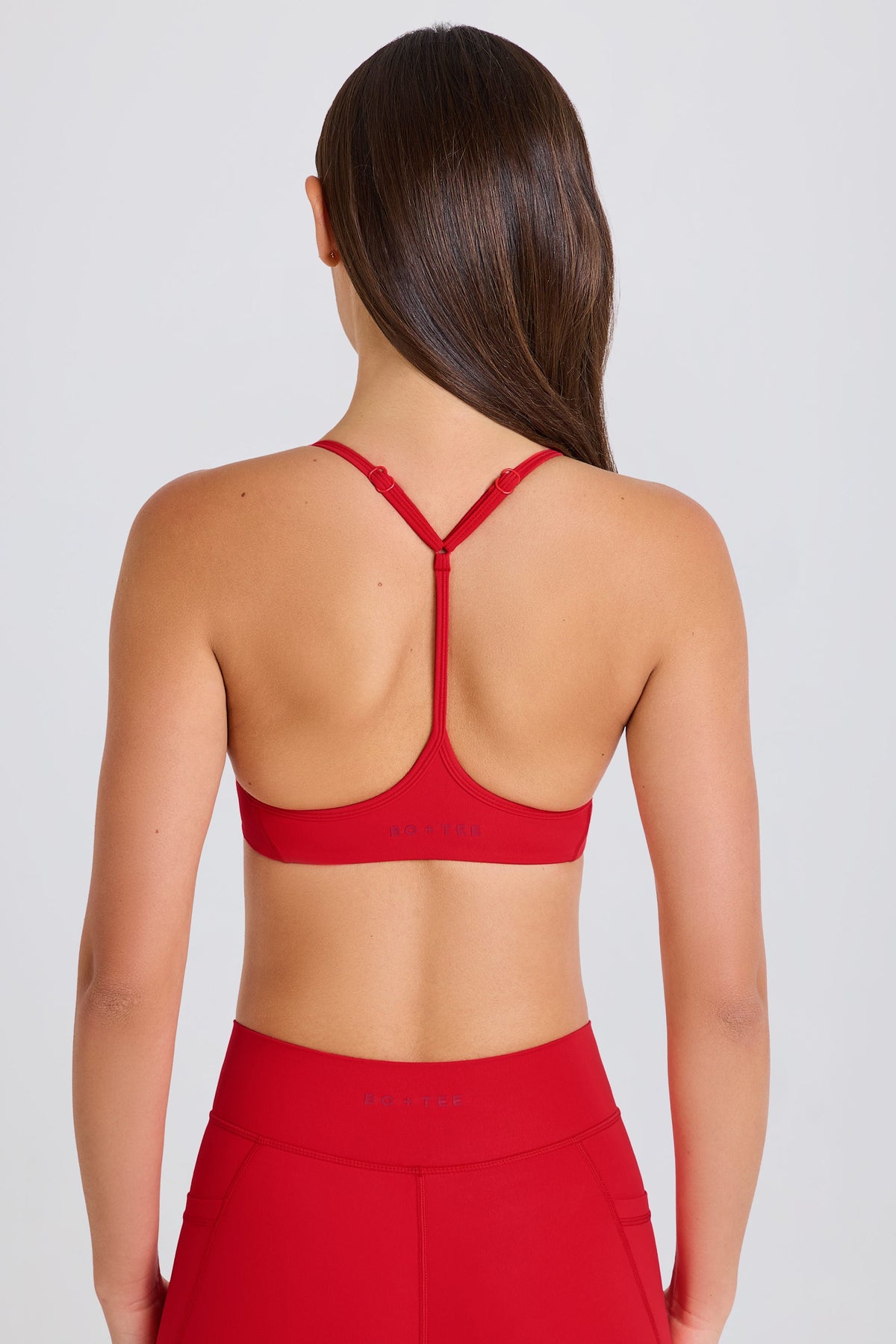 Chic Soft Active Racerback Sports Bra in Strawberry