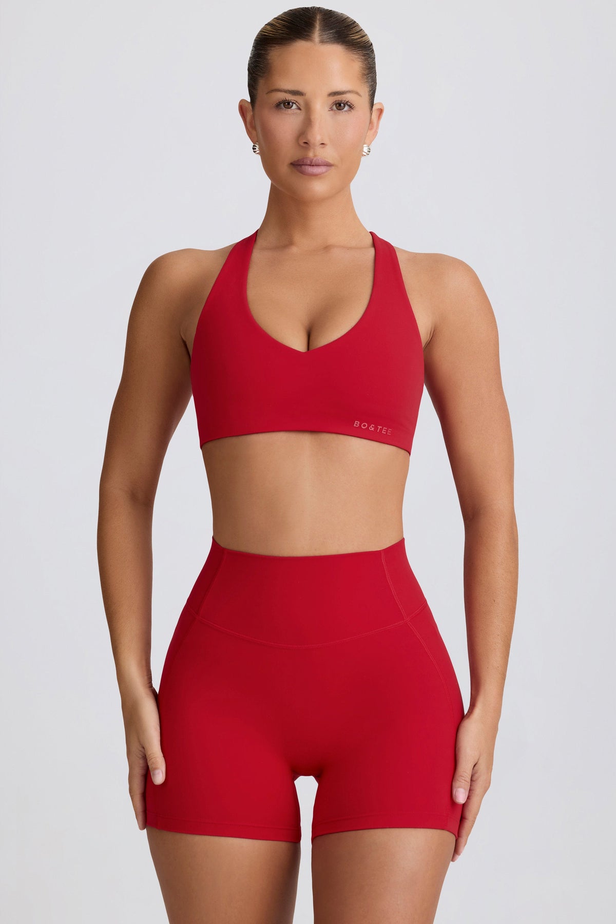 Chic Soft Active Low-Impact Sports Bra in Hot Red