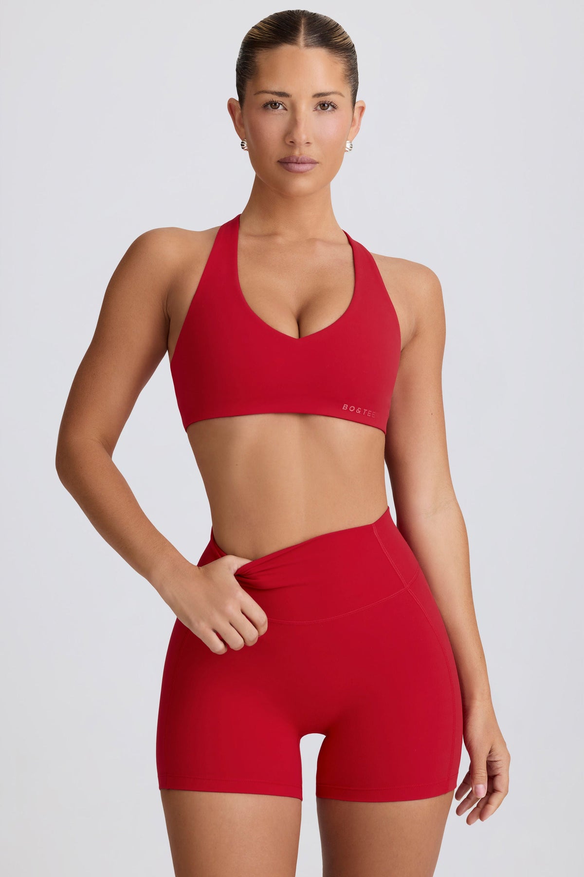 Chic Soft Active Low-Impact Sports Bra in Hot Red