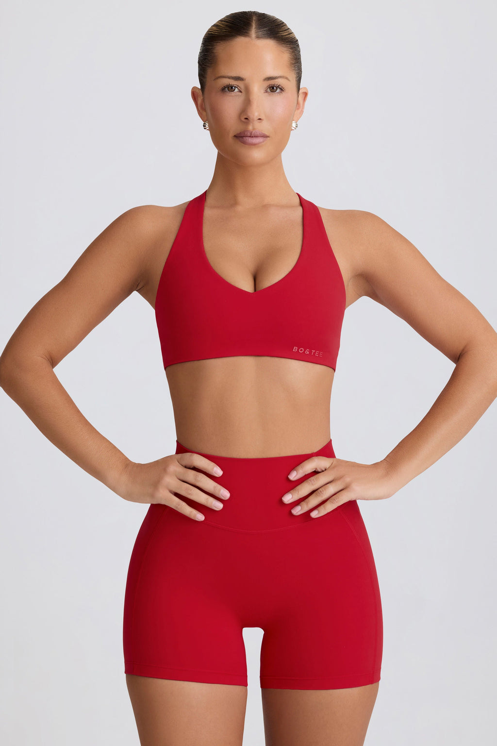 Chic Soft Active Low-Impact Sports Bra in Hot Red