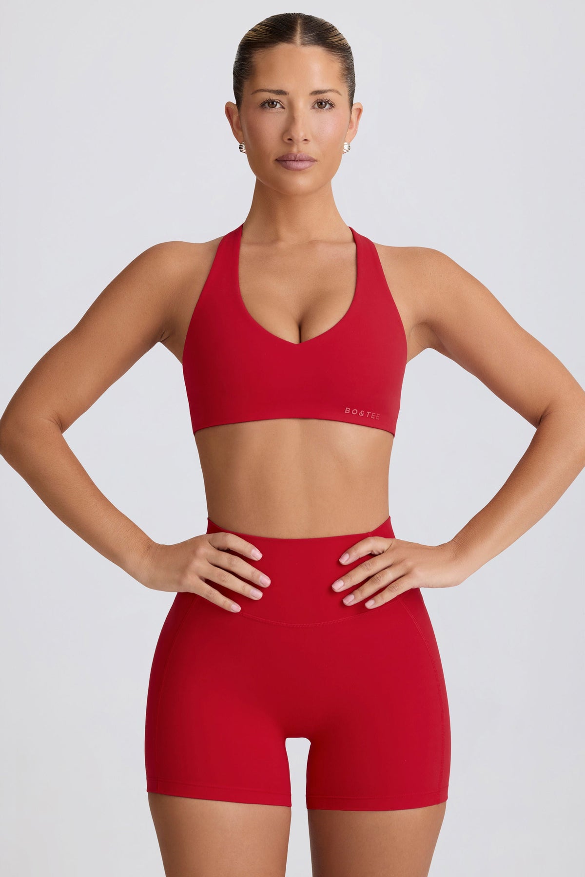 Chic Soft Active Low-Impact Sports Bra in Hot Red
