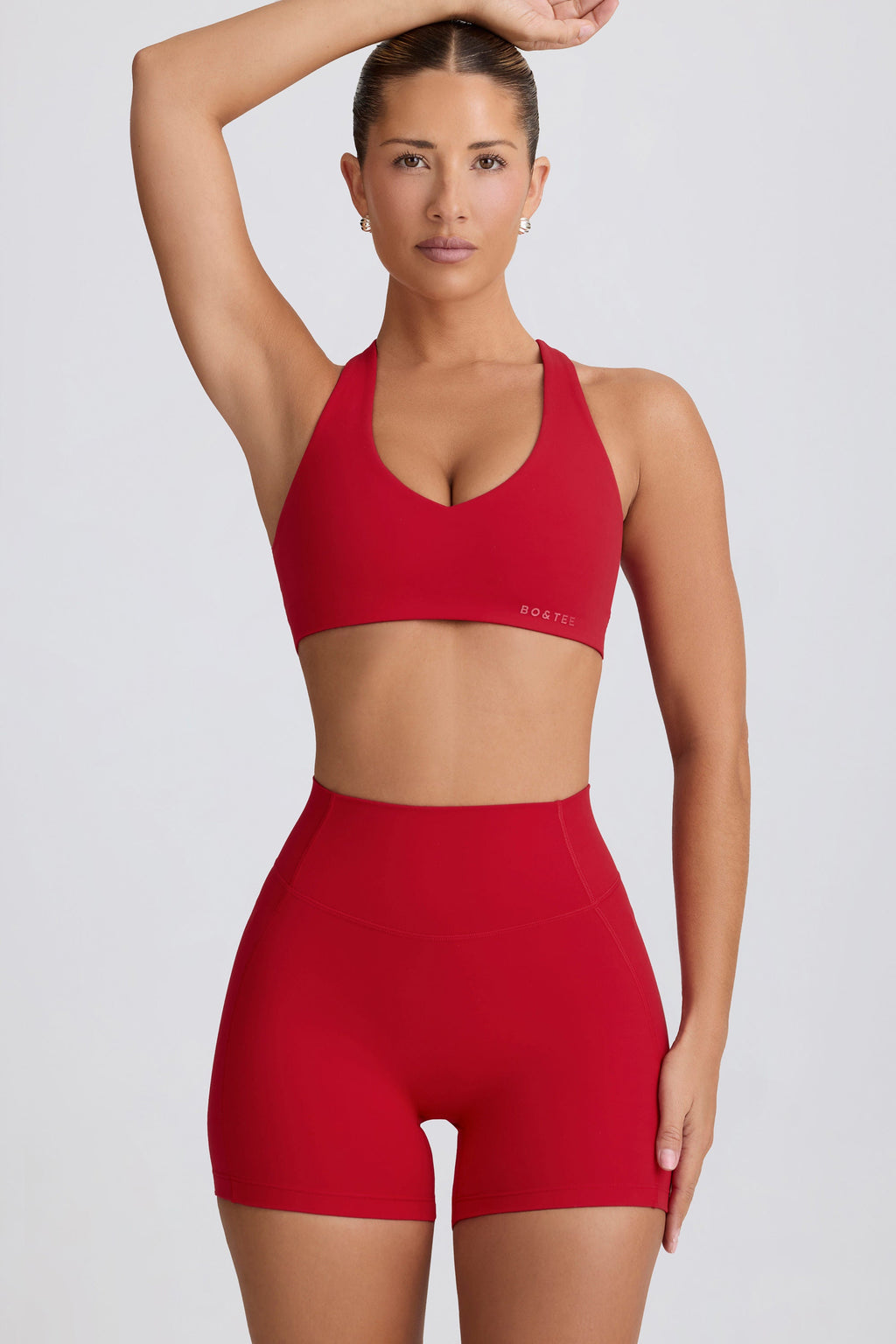Chic Soft Active Low-Impact Sports Bra in Hot Red