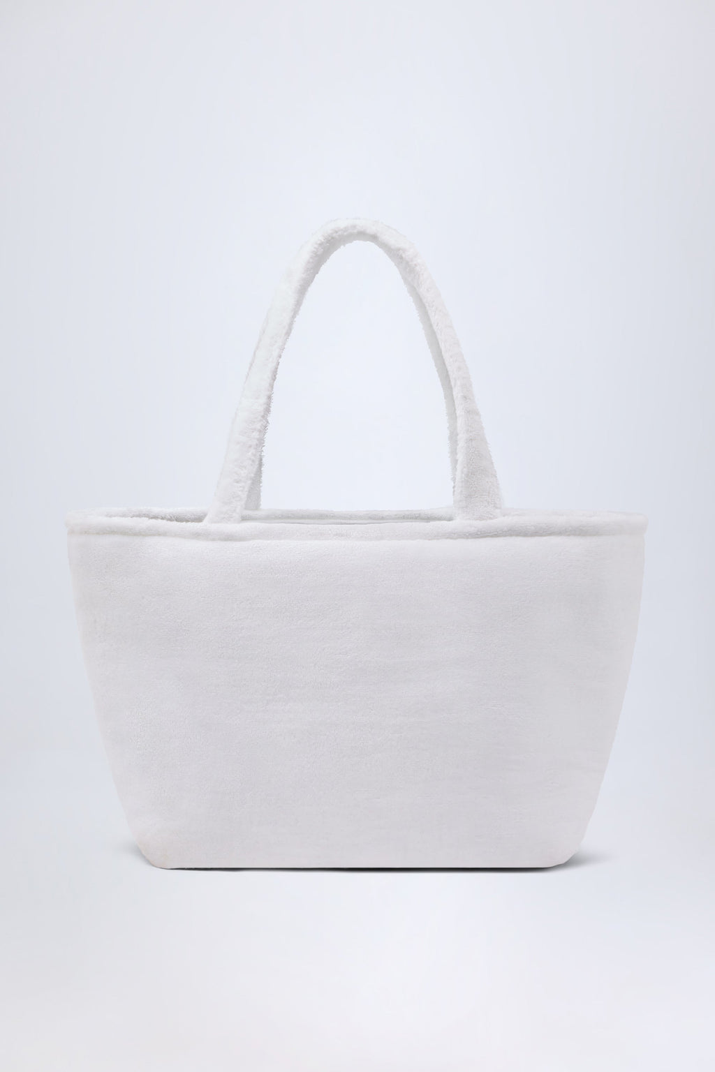 Chic Towelling Tote Bag in White