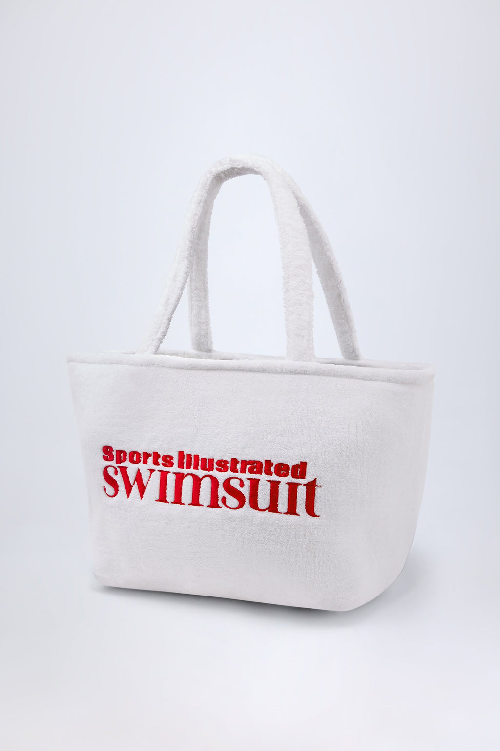 Chic Towelling Tote Bag in White