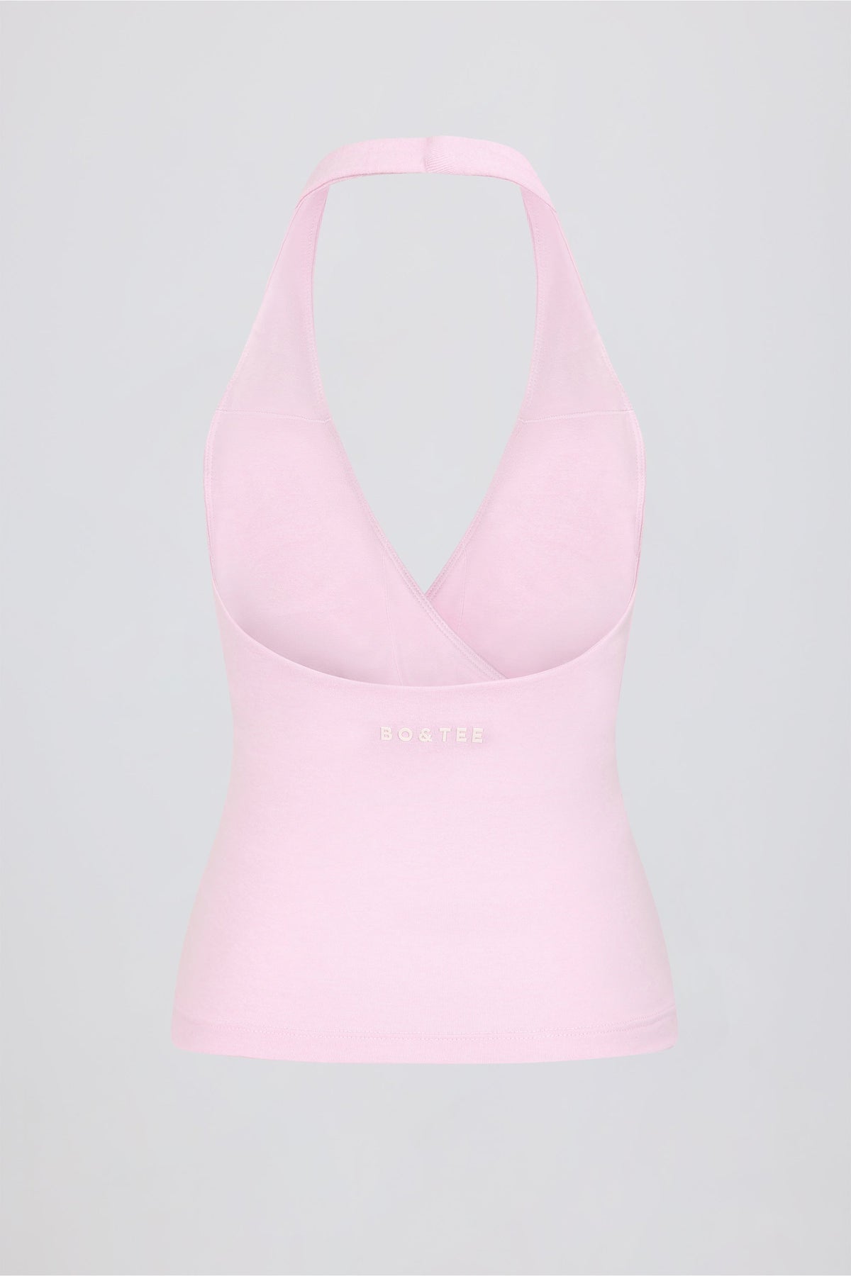 Chic Halterneck Open-Back Tank Top in Bloom